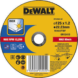 Dewalt Δίσκος Κοπής Inox Schneidscheibe 125mm 1Stück