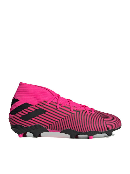 Adidas Nemeziz 19.3 FG Ψηλά Ποδοσφαιρικά Παπούτσια με Τάπες Ροζ