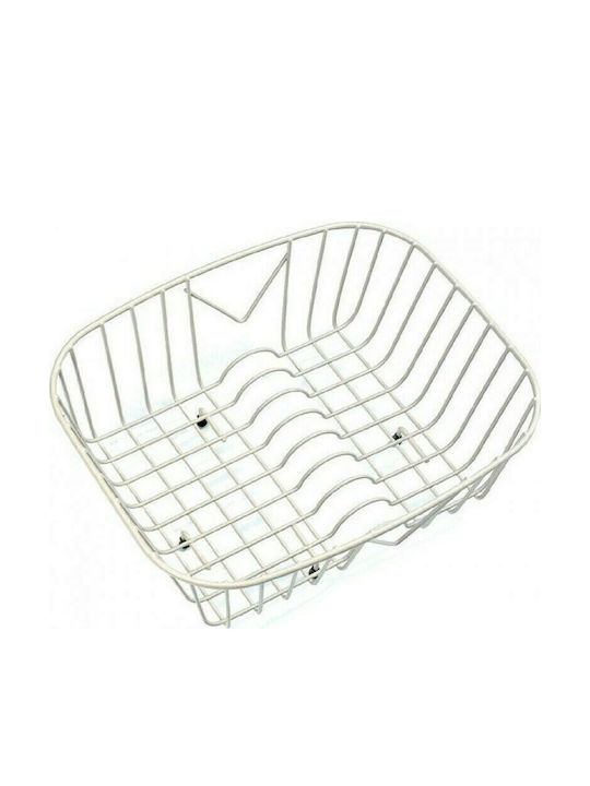 Sanitec Νο 7 Over Sink Dish Draining Rack from Stainless Steel in Silver Color 39x32cm