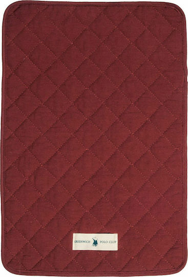 Greenwich Polo Club Essential Σουπλά Υφασμάτινο Κόκκινο 45x30cm