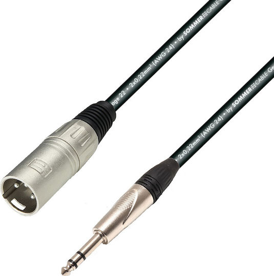 Prostage Кабел XLR мъжки - 6,3 мм мъжки Черен 15м BMTS-15