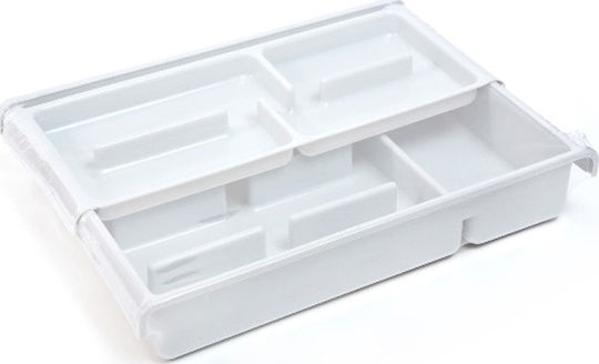 Homestyle Tăvi Pentru Tacâmuri De Sertar Din Plastic 40x29x6.5cm Albă