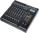 The t.mix 1202 FXMP USB Analoge Konsole 12 Kanäle mit Phantom Power & 6 XLR-Eingänge & Bluetooth