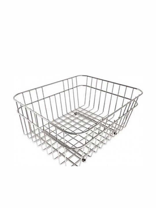 Elleci Quadra Sink Strainer Inox Silver 29.9x38.4x17.5cm