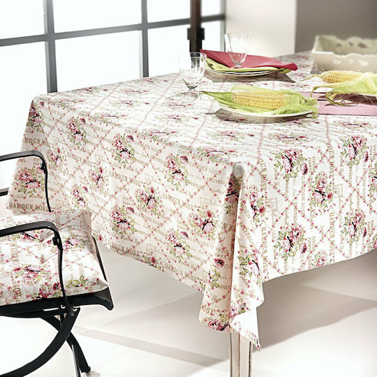 Nima Garden Rose Pink Σουπλά Υφασμάτινο Ροζ 50x30cm 2τμχ