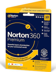 Norton 360 Premium για 10 Συσκευές και 1 Έτος Χρήσης (Ηλεκτρονική Άδεια)