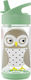 3 Sprouts Kids Water Bottle Plastic with Straw ...