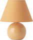 Brilliant Primo Table Lamp E14 with Orange Shade and Base