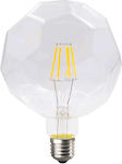 Diolamp LED Lampen für Fassung E27 und Form G125 Warmes Weiß 690lm Dimmbar 1Stück