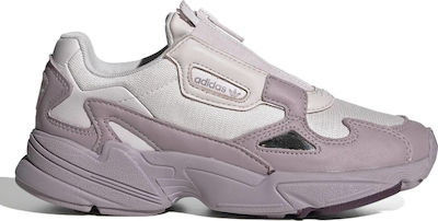 adidas originals zip falcon in lilac