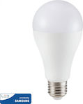 V-TAC VT-215 LED Lampen für Fassung E27 und Form A65 Warmes Weiß 1250lm 1Stück