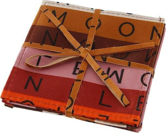 Espiel Σουβέρ Υφασμάτινο Πολύχρωμο 10x10cm 4τμχ