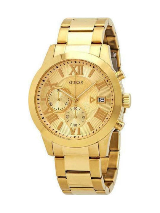 Guess Classic Uhr Chronograph Batterie mit Gold