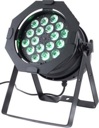 Showtec Projektor LED PAR Par 64 Short Q4-18 Black RGBW