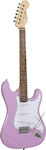 Soundsation Ηλεκτρική Κιθάρα Rider Standard S με SSS Διάταξη Μαγνητών και Tremolo Ταστιέρα Rosewood σε Χρώμα Pink