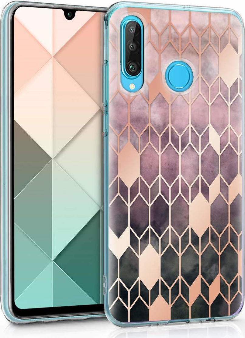 KWmobile Back Cover Design Ροζ Χρυσό (Huawei P30 Lite) Skroutz.gr