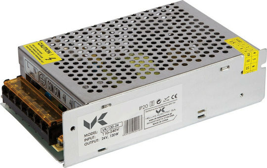 VK Lighting Adjustable Dimmable LED Power Supply IP20 Power 120W with Output Voltage 24V