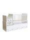 Polini Kids Бебешко Креватче Simple 1100 Панди за Матрак 60x120см
