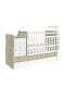 Polini Kids Πολυμορφική Κούνια Simple 1100 White & Ulme