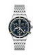 Swatch Watch Chronograph Battery with Silver Metal Bracelet YVS457G