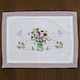 Inart Placemats Tesatura Alb 45x33cm 4buc