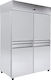 Niki Inox Gewerblicher Kühlschrankraum mit 4 Türen B140xT78xH215cm