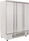 Niki Inox Commercial Refrigerator Cabinet with 3 Doors L134xD70xH186cm