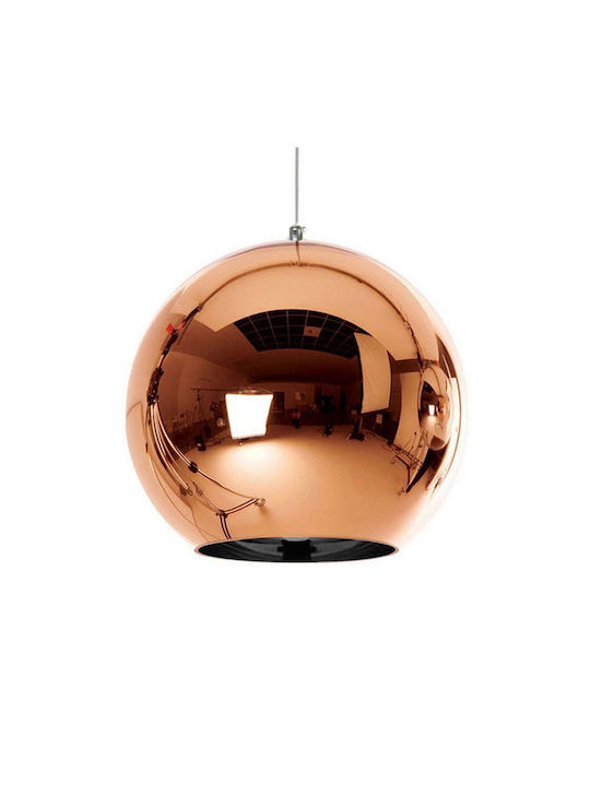 GloboStar Candela Κρεμαστό Φωτιστικό Χάλκινο με Ντουί E27 15εκ.