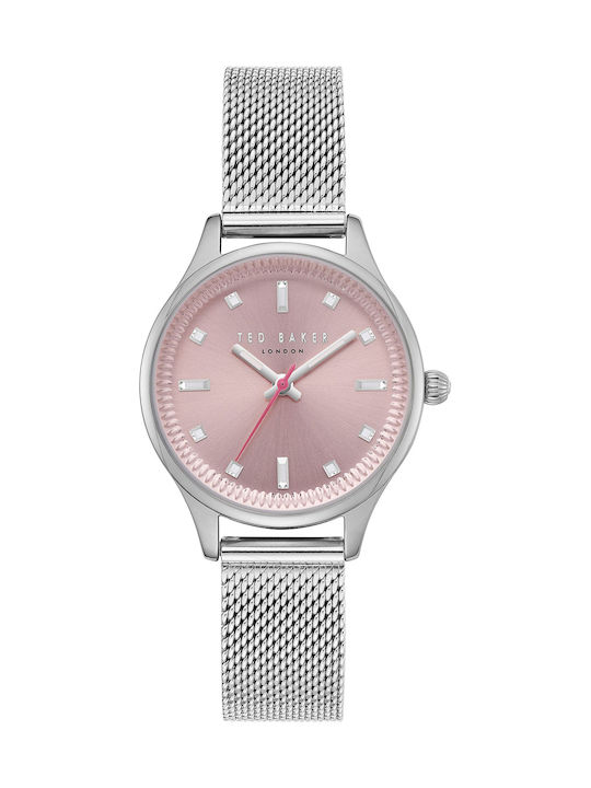 Ted Baker Women's Watch with Silver Metal Bracelet