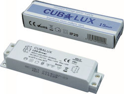 IP20 LED Power Supply 15W 12V Cubalux