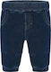 Mayoral Kids Fabric Trousers Navy Blue