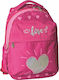 Statovac Love Ghiozdan De Spate Scoala Primara Roz 32 x 21 x 44 cm