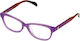Tous Plastic Eyeglass Frame Purple VTO821 0B87