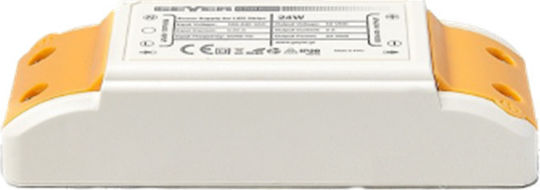 Geyer Τροφοδοτικό LED IP20 Ισχύος 24W με Τάση Εξόδου 12V