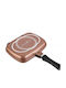 Royalty Line Double Pan made of Aluminum with Stone Coating Copper 32cm
