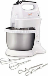 Tefal Μίξερ με Inox Κάδο 3.5lt Λευκό 300W