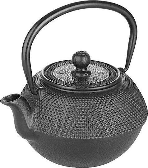 Ibili Oriental Teekanne mit Filter Gusseisen Schwarz 300ml