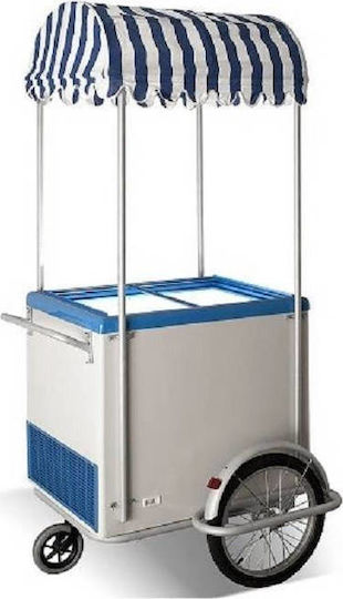 Crystal SA Ψυγείο Παγωτού Ice Cream Cart with Ektor 26 SGL Υ230xΠ105xΒ112cm