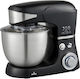 Küchenmaschine 1600W mit Rostfreiem Schüssel 5,5l Schwarze
