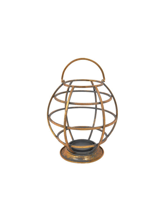 Fylliana Lantern Metallic Gold 26.5x26.5x38.5εκ. 1pcs