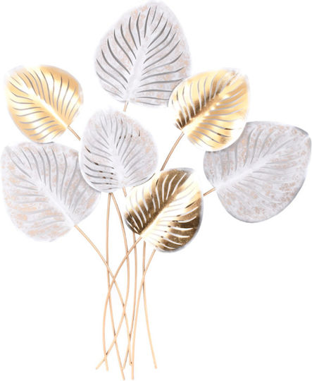 Fylliana Decorațiune Pentru Perete Flower 078 Aurie Din Metal 82x5x99cm