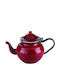 Dinox Teapot Enamel Red 500ml