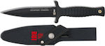 K25 Messer Schwarz mit Klinge aus Rostfreier Stahl in Scheide