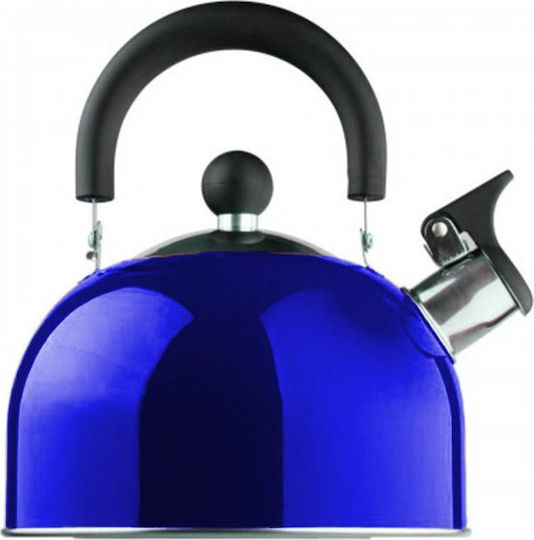 Edenberg with Whistle Sound Notification Kettle Stainless Steel Blue 1500ml