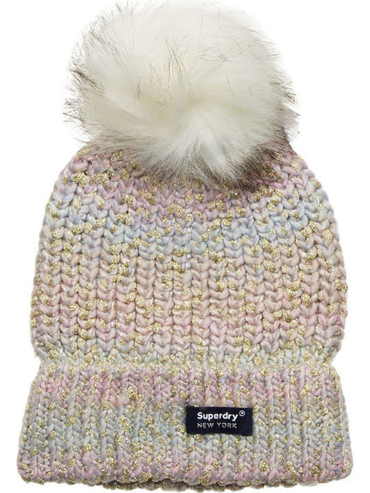 Pom Pom Beanie Γυναικείος Σκούφος Πλεκτός Green Ombre