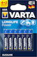 Varta LongLife Power Αλκαλικές Μπαταρίες AAA 1.5V 6τμχ