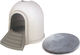 M-Pets Igloo 2 In 1 Dog House Plastic Igloo Gra...