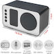 KB10 Ηχείο Bluetooth 3W με Ραδιόφωνο Λευκό
