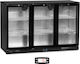 Tefcold Ψυγείο Back Bar 300lt με Τρεις Πόρτες Υ87xΠ135.5xΒ52cm