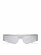 Balenciaga Unisex Sonnenbrillen mit Weiß Horn umrandetem Rahmen und Silber Spiegel Gläser